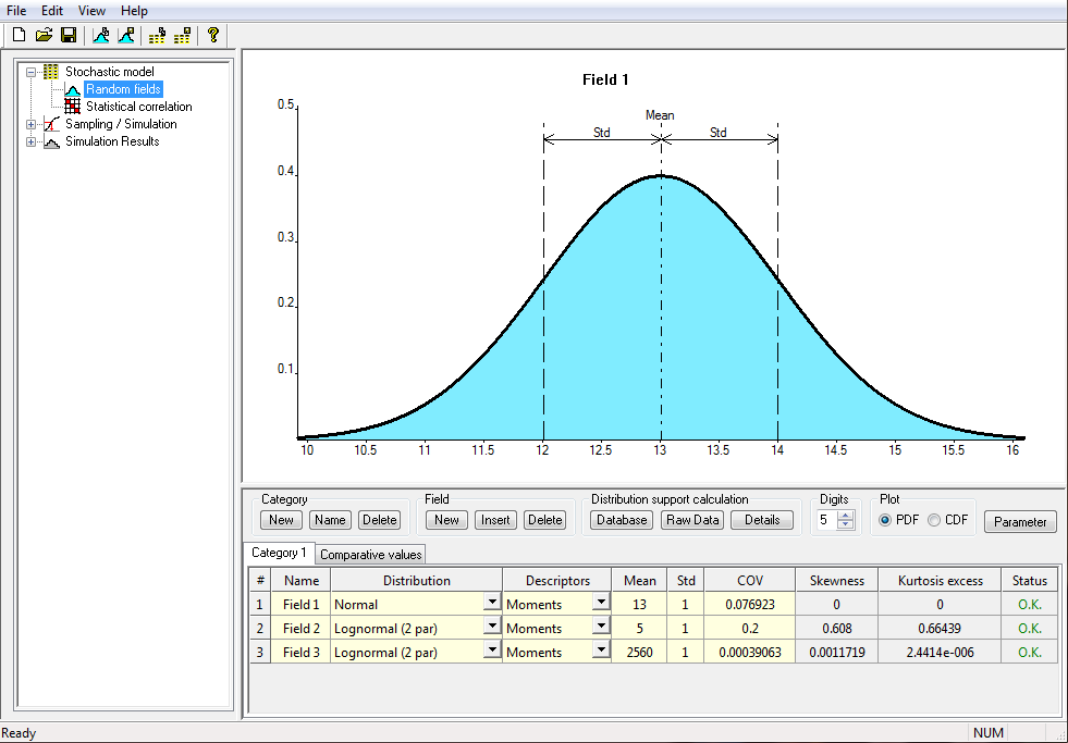 FieldGen okno programu FieldGen