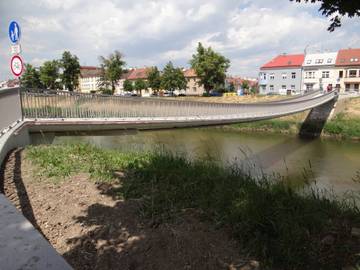 Footbridge after the strengthening and the reconstruction for the next 50 years