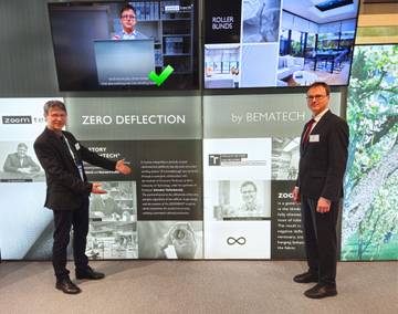 Petr Klimeš, mechanics expert, Bernard Mullie, owner of the company, and Miroslav Vořechovský, head of the FAST BUT research team, at the R+T trade fair in Stuttgart | Photo: Bematech