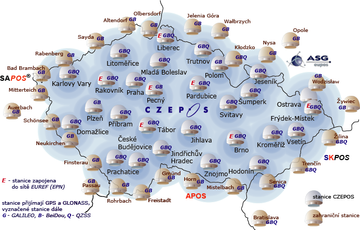 Síť permanentních stanic GNSS České Republiky CZEPOS