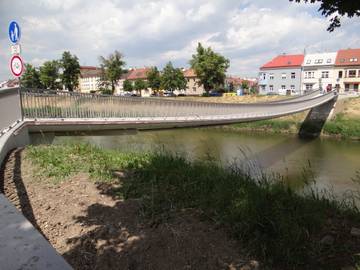 Lávka po dokončení zesílení a po stavební obnově na dalších 50 let