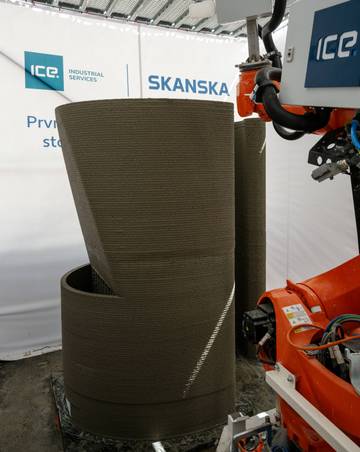 Využití 3D tisku na stavbě v Modřanech