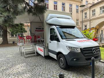 Trenažér bargru společnosti STRABAG