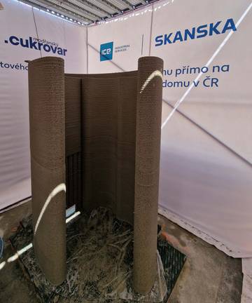 Využití 3D tisku na stavbě v Modřanech