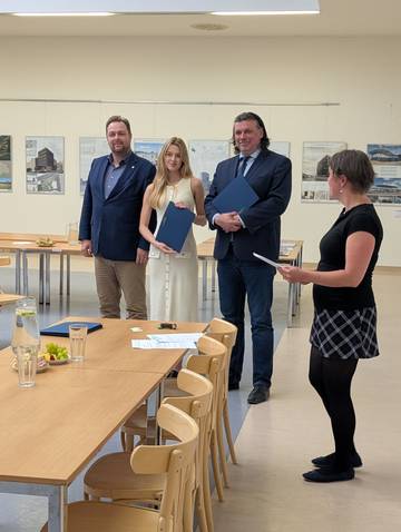 Kategorii B pro studenty druhého ročníku uzavírá Pavlína Pekařová s projektem Safiral – Letovice. | Foto: FAST VUT