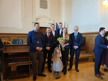 První úspěšní absolventi programů MAster of SCience na FAkultě stavební VUT při slvanostním předávání osvědčení | Foto: FAST VUT