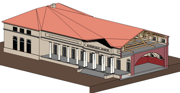 Vizualizace 3D modelu historické budovy