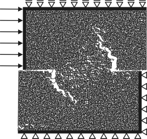 Jan Eli�, mixed-mode experiment: crack pattern