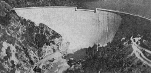 Malpasset dam before failure