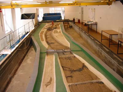 Úsek řeky Morávky v měřítku 1:50